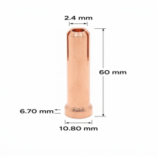 WP-12 TIG COLLET 2.4MM COPPER